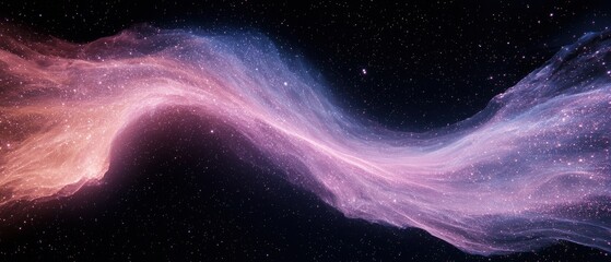 Poster - Cosmic flow of colorful nebulae outer space digital art universe galactic view astrophysics concept
