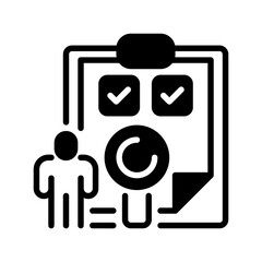 Poster - Background Check line icon. Universal creative premium symbol. Vector sign icon logo template. Vector illustration