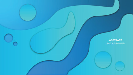 Flat abstract gradient wave background