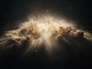 Poster - Celestial explosion universe abstract image cosmic environment ethereal viewpoint awe-inspiring concept