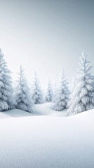 Poster - a serene winter landscape with glowing digital snowflakes interacting with the environment, futuristic nanotechnology seamlessly enhancing nature s beauty, ultra-detailed ice textures, photorealistic