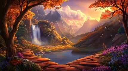 Wall Mural - Artistic interpretations of nature's hidden secrets.