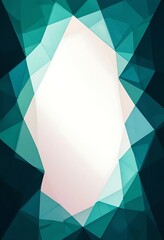 Poster - A Geometric Abstract Composition with Angular Shapes and Colors