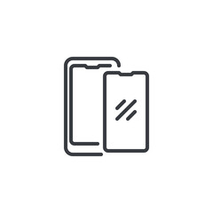 Fototapete - Screen Protector line icon