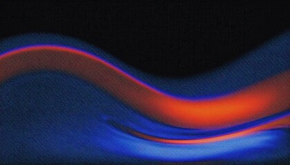 Leinwandbilder - vivid abstract light wave in red and blue on a black background, futuristic motion flow, modern digital design concept

