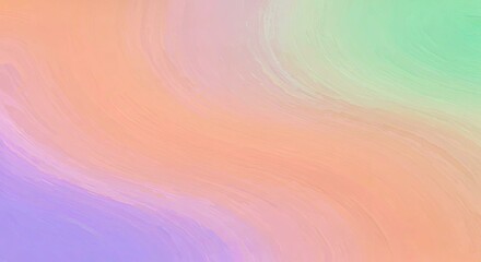 Poster - Abstract Pastel Swirl: A mesmerizing blend of soft pastel colors flows together in an abstract swirl, evoking a sense of tranquility and modern elegance.