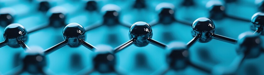 Poster - Exploring molecular structures scientific laboratory high-resolution image abstract background close-up perspective
