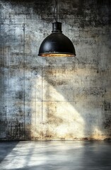 Wall Mural - Industrial Style Interior Design with Pendant Lamp