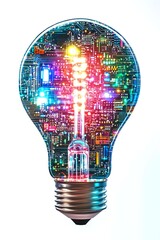 Poster - Illuminating Circuitry Idea Bulb