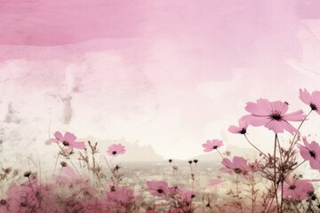 Poster - Clean background flower backgrounds landscape.