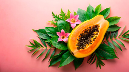 Wall Mural - melon with flower