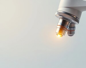 Poster - Sleek Tech-Inspired Microscope Lens Focus for Precision Cellular Analysis - Advanced Research Tools for Modern Scientific Exploration and Healthcare Innovation