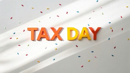 Wall Mural - Tax Day Celebration