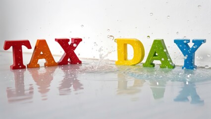 Poster - Tax Day Rainbow Splash