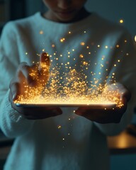 Poster - Immersive EdTech AI-Driven Tablet for Teen Learners with Interactive Visuals - Enhancing Digital Education in Cozy Modern Learning Spaces