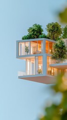 Poster - Contemporary Eco-Urban Architecture Timber-Accented Mixed-Use Development with Greenery - Next-Gen Urban Planning and Sustainable City Modeling for Modern Infrastructure Solutions