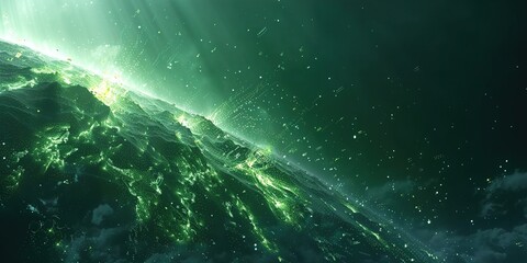planet earth in space