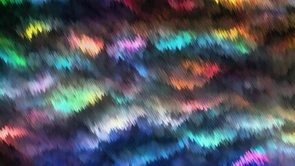Wall Mural - A colorful, abstract painting with a lot of different colors and shapes