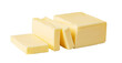 © Gresei - Butter block and slices resting on transparent background