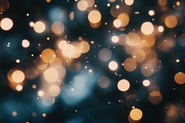 Poster - Abstract bokeh background creates a luxurious, ethereal atmosphere in a softly blurred visual experience, abstract white bokeh and zoom out background luxury background
