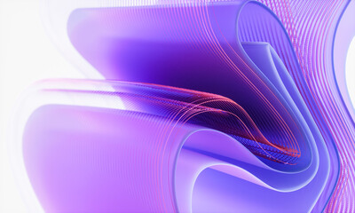 Poster - 3d rendering of abstract digital layered crystal glass background. digital technology concept.