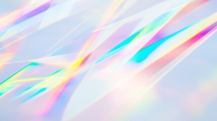 Poster - Colorful rays burst forth against a smooth white backdrop, intertwining and weaving vibrant patterns that evoke joy and creativity in a surreal display of light
