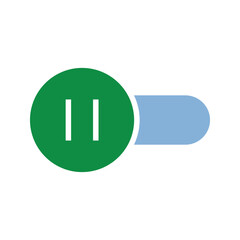 Poster - toggle button icon. Toggle button symbol. Vector Illustration.