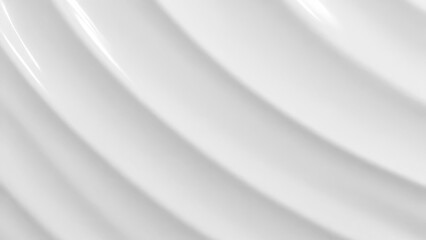 Poster - Smooth white cream texture background with soft, flowing curves creating serene and elegant pattern. abstract design is perfect for minimalist and modern aesthetics