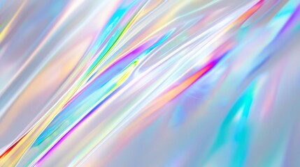 Poster - Radiant hues flow gracefully against a white backdrop, blending seamlessly to form a stunning display of color. This enchanting spectacle captivates the eye and inspires creativity
