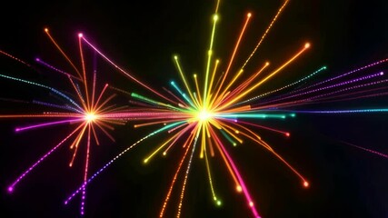 Wall Mural - A colorful explosion of light and color