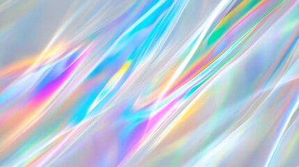 Poster - Bright colors swirl together on a pure white background, creating a lively display of vibrant rainbow hues. The fluidity evokes feelings of joy and creativity, perfect for uplifting designs