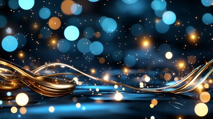 Poster - Dynamic light reflections abstract background visual art digital space close-up view vibrant color play in motion
