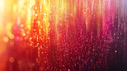 Poster - Vibrant light reflections abstract digital art colorful background modern environment close-up viewpoint illumination concept for creative inspiration