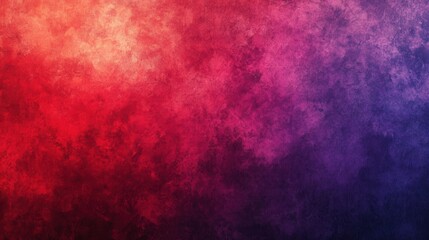 Aufkleber - A vibrant gradient background transitioning smoothly from rich red to deep purple, with a fine-grained texture for a polished artistic effect.