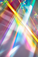 Poster - Radiant streaks of color intermingle on a pristine background, suggesting movement and energy. This captivating composition sparks joy and wonder through its playful hues