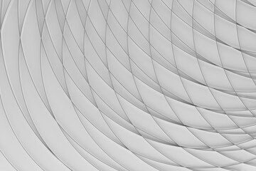 Poster - futuristic technology abstract background, dynamic pattern - thin light grey curved lines, grid on w