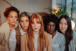 © bernardbodo - Five serious businesswomen in their office