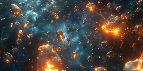 explosion of fire
