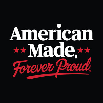 American patriotic typography t shirt design