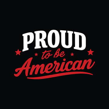 American patriotic typography t shirt design