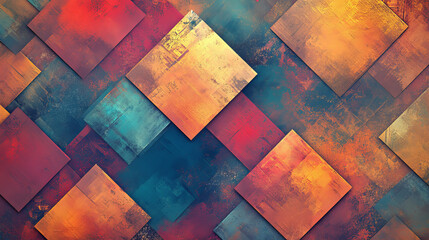 Poster - Abstract square background vector illustration texture creative graphic geometric cover wallpaper geometry poster.