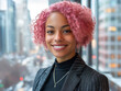 © Bohdan - Professional woman smiling in modern office setting