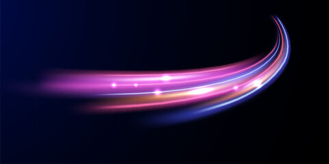 Wall Mural - beautiful light speed line background on black background abstract design vector illustration
