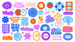 © Rawpixel.com - Colorful stickers with smiley faces, stars, and motivational phrases like 'be kind' and 'girl power' Bright, cheerful designs with positive vibes Funky stickers, vector set