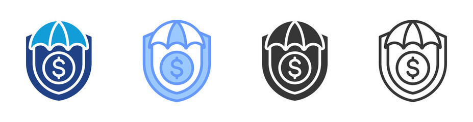 Poster - Hedge icon set multiple style collection