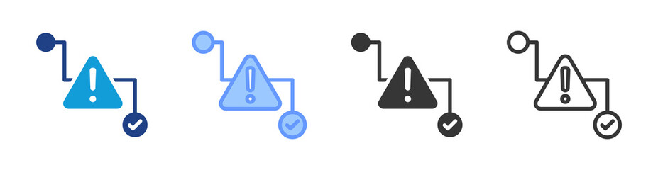 Aufkleber - Interference icon set multiple style collection
