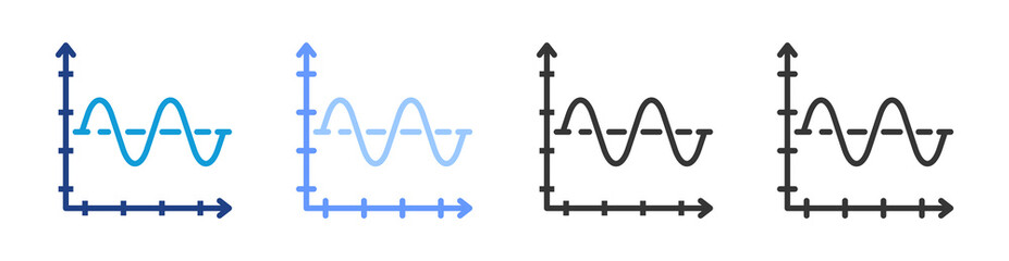 Poster - Threshold icon set multiple style collection