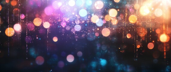Poster - Colorful abstract background with glowing lights and vibrant hues creating a dynamic visual experience