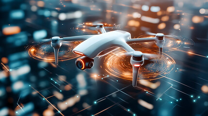 Poster - drone technology innovations in urban environments a futuristic perspective on aerial filming