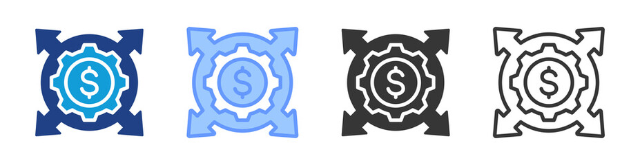 Poster - Expansion icon set multiple style collection